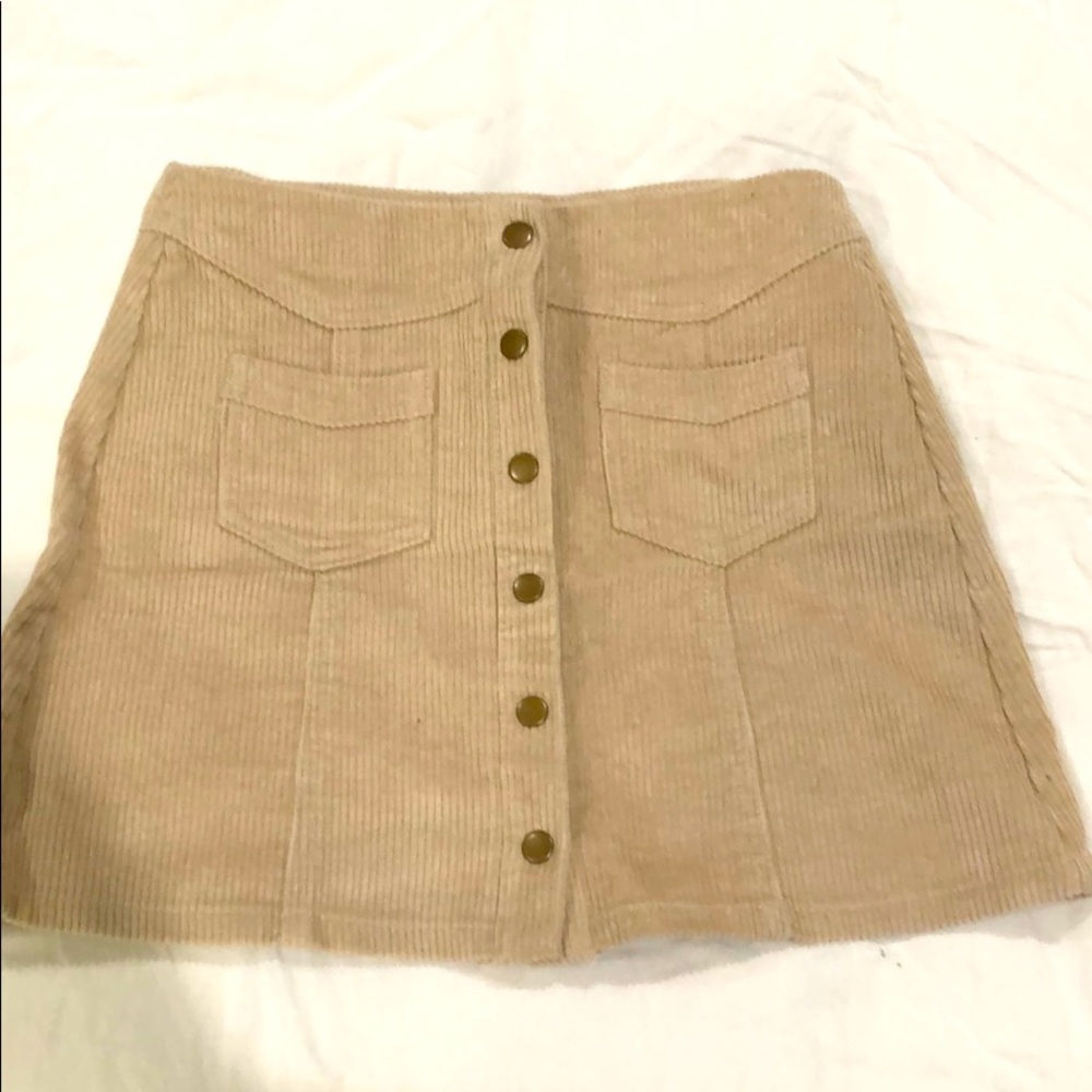 Corduroy tan skirt